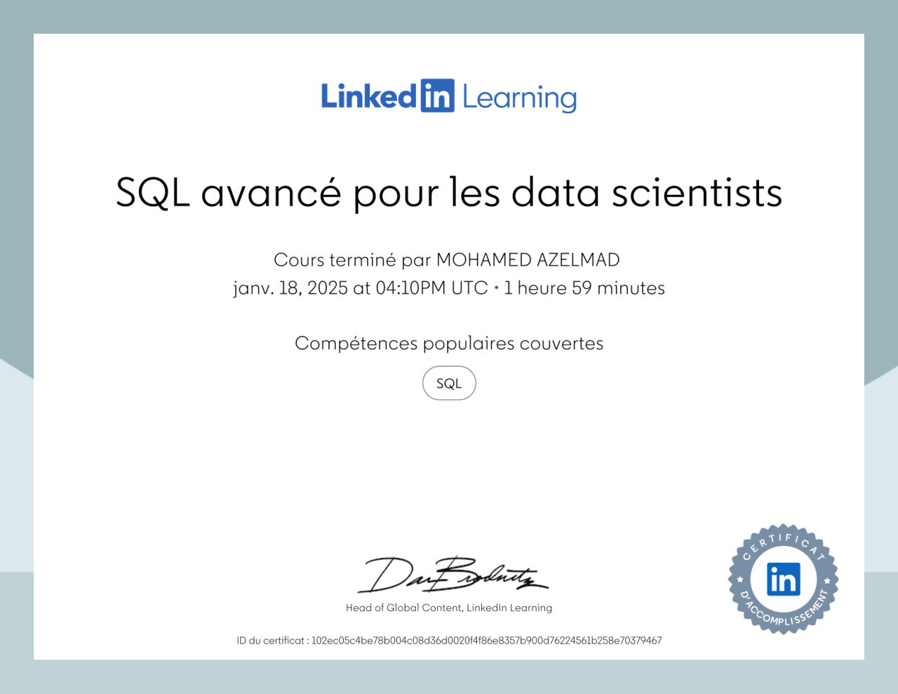 Sql avancée